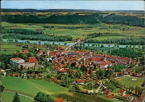 Tittmoning Luftbild Tittmoning vom Flugzeug aus, Luftaufnahme, Aerial View 1961