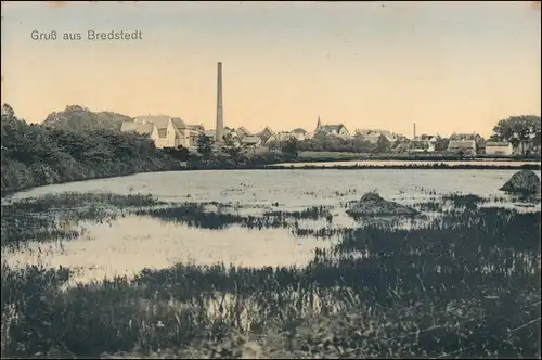 Ansichtskarte Bredstedt Stadt, Fabrikanlage 1907