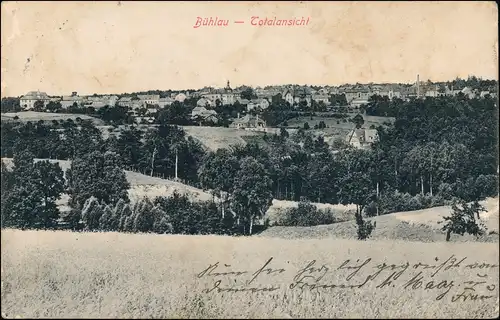 Ansichtskarte Bühlau-Dresden Totale 1915