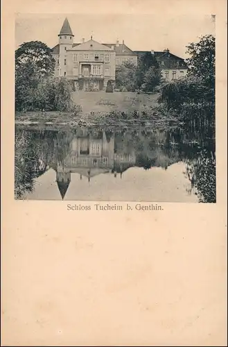 Foto Tucheim Schloß Tucheim bei Genthin 1918 Privatfoto