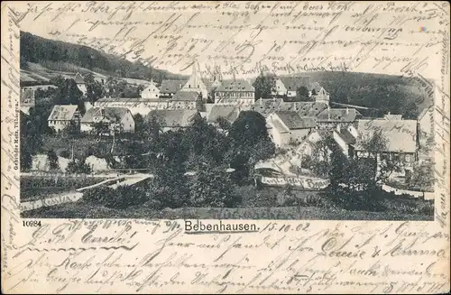 Ansichtskarte Bebenhausen-Tübingen Stadtpartie 1902