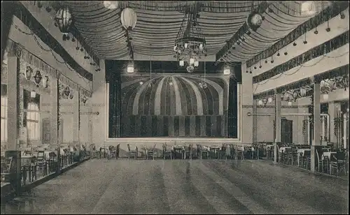 Ansichtskarte Bretnig-Hauswalde Saal Gasthof zur Klinke 1922