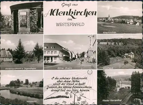 Altenkirchen (Westerwald) Mehrbild-AK ua. Ehrenmal, Jugendheim, Kölner Str.,957