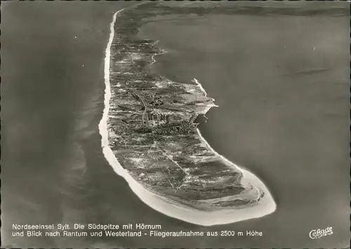 Insel Sylt Luftaufnahme Insel Sylt Luftbild Überflug Gesamtansicht 1968