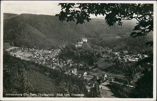 Schwarzburg Trippstein Schloss Schwarzburg Totalansicht Panorama Blick 1935