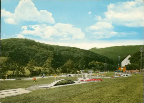 Ansichtskarte Zersen-Hessisch Oldendorf Pappmühle: Minigolfanlage 1972
