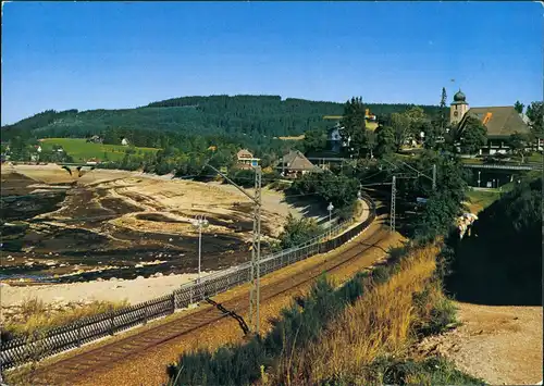 Ansichtskarte Schluchsee Schluchsee - abgelassenes Wasser 1983