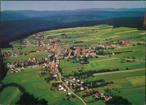 Schömberg (Schwarzwald) Luftbild Ortsteil Langenbrand mit Schwarzwald   1980