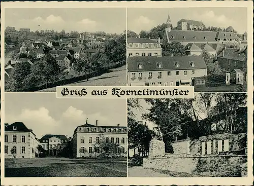 Kornelimünster Mehrbild-AK   4 Echtfoto-Ansichten 1960