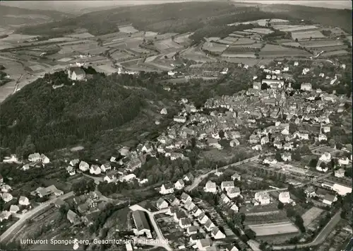 Ansichtskarte Spangenberg Luftbild Stadt 1962