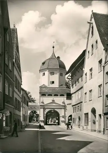 Memmingen Persone, Geschäft, Strassen Partie am Wester Tor 1965