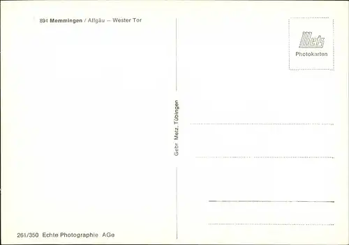 Memmingen Persone, Geschäft, Strassen Partie am Wester Tor 1965