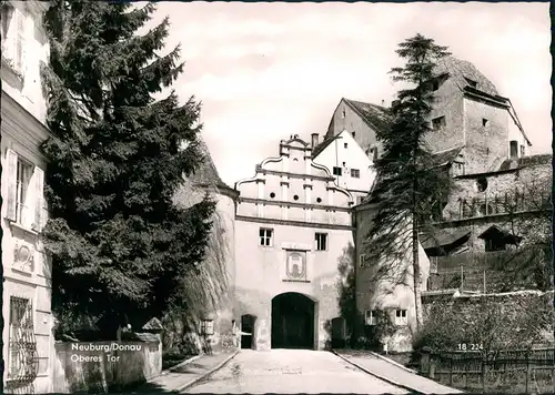 Neuburg (Donau) Strassen Partie Oberes Tor Durchgangsgebäude 1965
