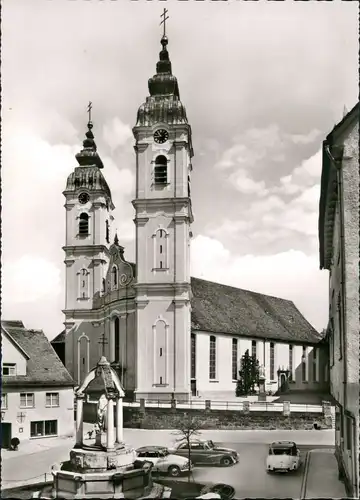 Ansichtskarte Bad Waldsee Stiftskirche St. Peter, Kirche Church Eglise 1965