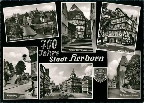 Ansichtskarte Herborn 700 Jahre Jubiläums-Sonder-Postkarte 6 Ansichten 1964