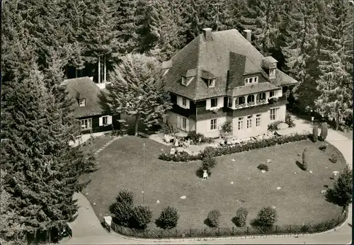 Schluchsee Jugend-Kurheim Haus Schluchsee vom Flugzeug aus, Luftbild 1969