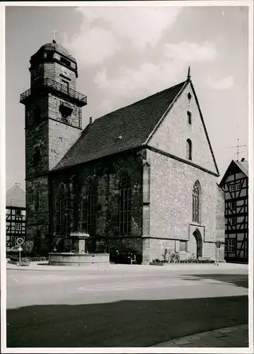 Rotenburg a. d. Fulda Echtfoto-AK FOTO-WIRSING mit Kirche 1970 Privatfoto