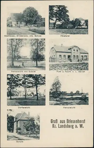 Briesenhorst Wąbrzeźno Gasthaus, Försterei,  Gorzów  Landsberg   Warthe 1924
