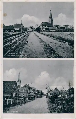 Ansichtskarte Molbergen Landstraße Stedingmühle, Ermkerstraße 1934