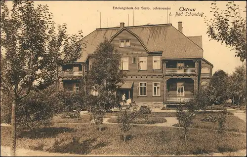Ansichtskarte Bad Schandau Erholungsheim des Lehrervereins 1916