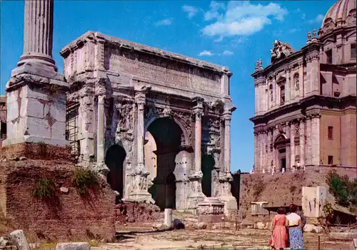 Cartoline Rom Roma Settimio Severos Bogen L'Arco di Settimio Severo 1962