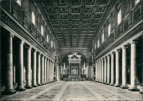 Cartoline Rom Roma Interno S. Maria Maggiore 1962