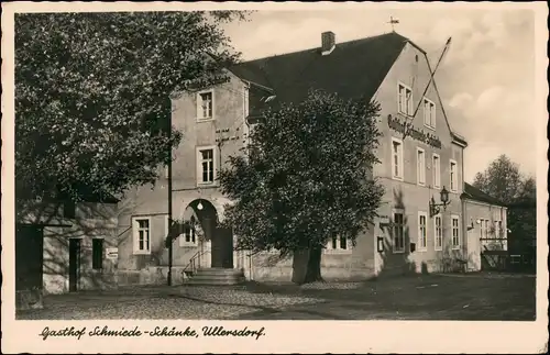 Ansichtskarte Ullersdorf-Radeberg Gasthof Schmiedeschänke 1932