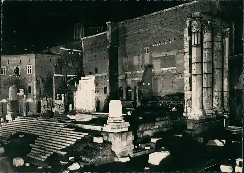 Cartoline Rom Roma Foro di Augusto (Notturno) 1962