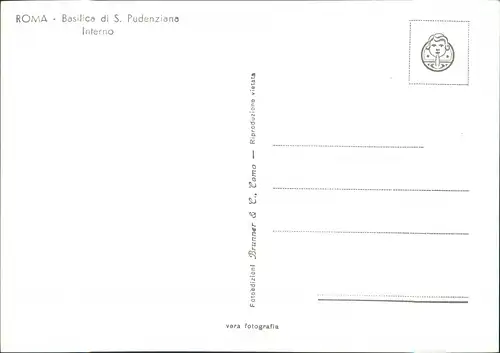 Cartoline Rom Roma Basilica di S. Pudenziana 1962