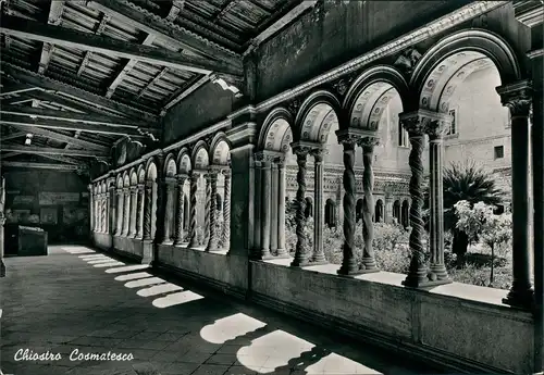 Cartoline Rom Roma BASILICA DI SAN PAOLO Chiostro Cosmatesco 1962