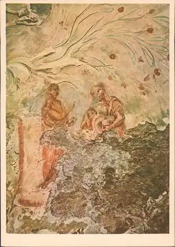 Rom Roma Catacomba di Priscilla Profeta con la Madonna e la stella 1940