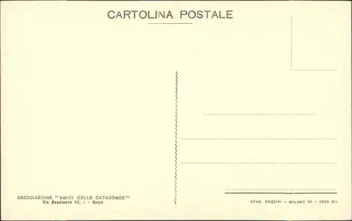 Rom Roma CATACOMBE DI PRISCILLA - Lunetta del Cubicolo della Velata 1933
