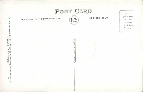 Postcard London The Albert Memorial, Denkmal 1920