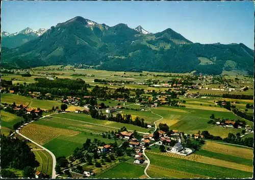 Staudach-Egerndach Staudach-Egerndach vom Flugzeug aus Blick Kampenwand  1967