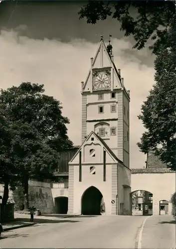 Ansichtskarte Memmingen Memmingen Allgäu - Kempter Tor Straßen Partie 1965
