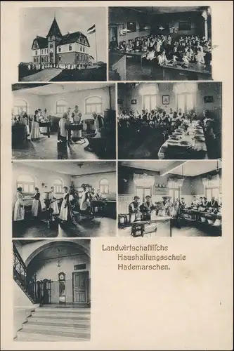 Ansichtskarte Hanerau-Hademarschen MB: Haushaltungsschule MB 1922