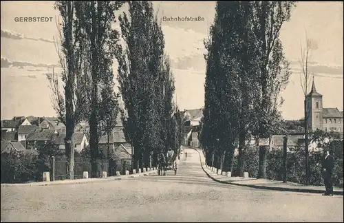 Ansichtskarte Gerbstedt Bahnhofstrasse 1913