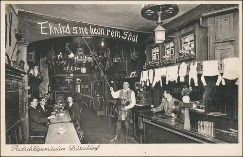 Ansichtskarte Altstadt-Düsseldorf Radschlägermuseum Innen 1918