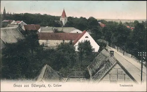 Ansichtskarte Güterfelde Gütergotz-Stahnsdorf Straßenpartie Kr. Teltow 1913