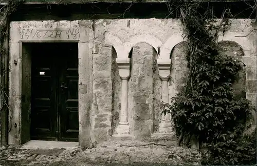 Ansichtskarte Helmarshausen-Bad Karlshafen Eingangsportal 1961 Privatfoto