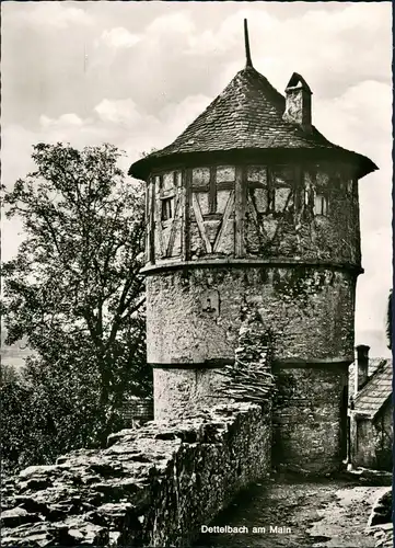 Ansichtskarte Dettelbach Turm Turmanlage Dettelbach am Main 1960