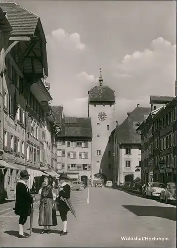 Waldshut-Waldshut-Tiengen Geschäfte, Personen   Autos Geschäftsstrasse 1960