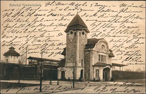 Ansichtskarte Dulsberg-Hamburg Bahnhof Friedrichsberg 1911