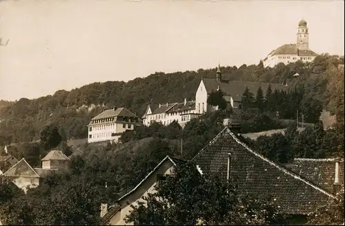 Foto Stühlingen Häuser am Berg - Schloß 1930 Privatfoto