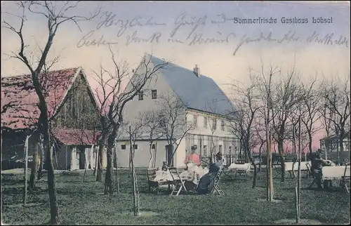 Ansichtskarte Löbsal-Diera-Zehren Gasthaus 1910