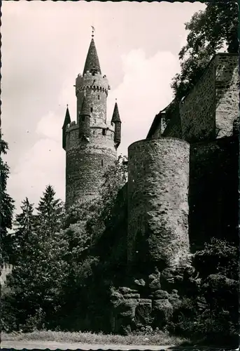 Ansichtskarte Friedberg (Hessen) Turm-Gebäude Partie am Adolfsturm 1965