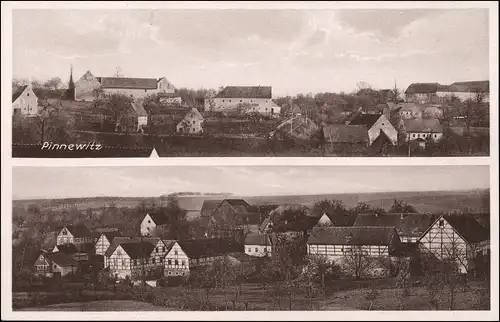 Ansichtskarte Pinnewitz-Nossen 2 Bild: Panorama 1932