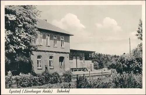 Ansichtskarte Egestorf Partie am Bahnhof 1934
