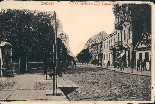 Postcard Chelm Chełm (Cholm / Kholm) Lubliner Strasse 1916