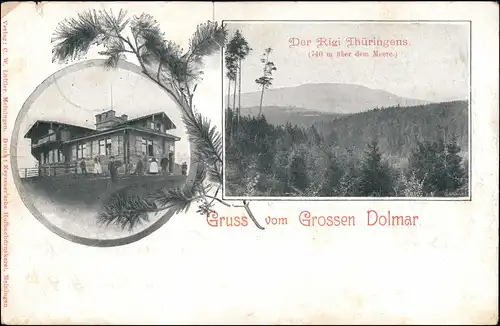 Ansichtskarte Dolmar-Christes Charlottenhaus Dolmar 2 Bild 1911
